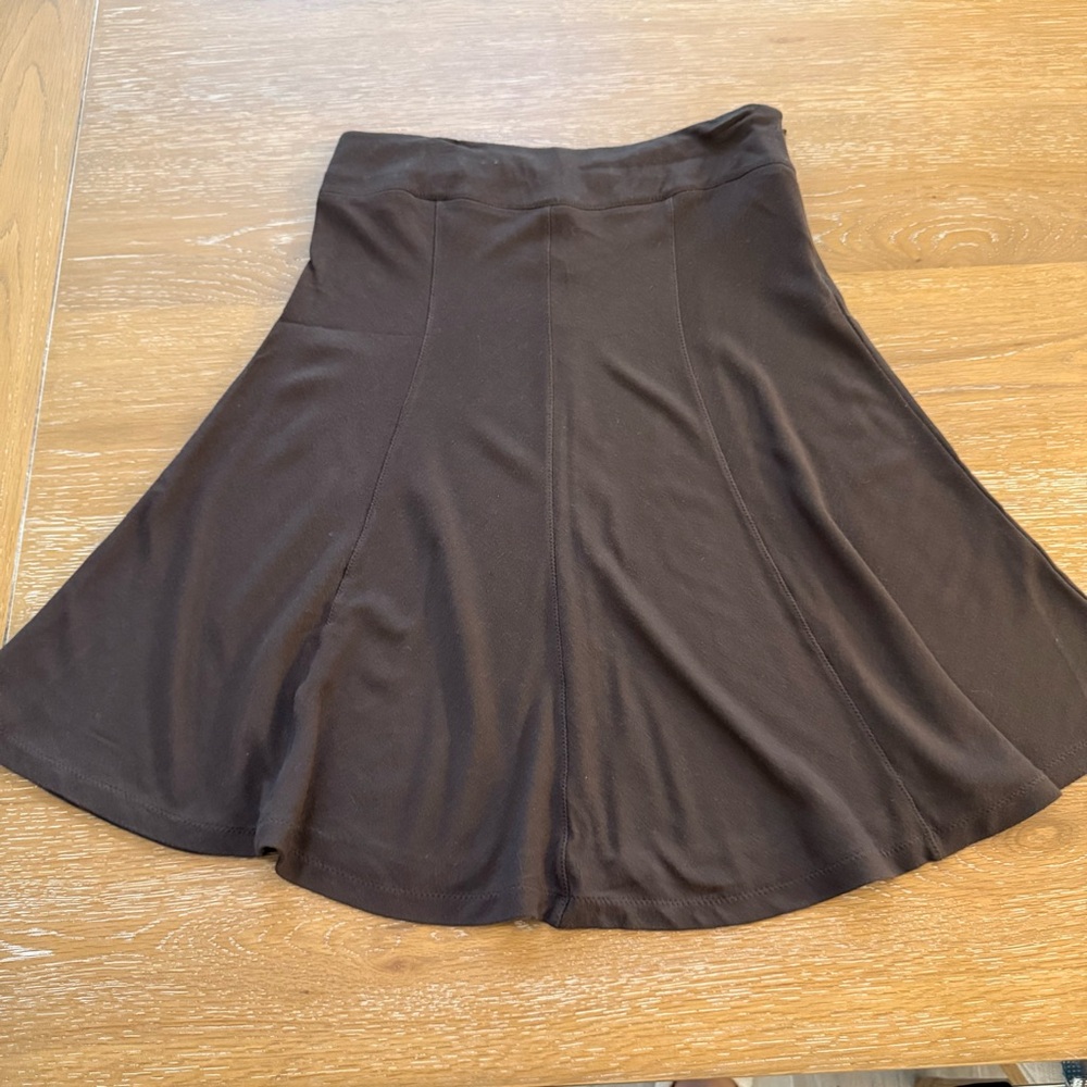Theory Brown Flared Skirt size 4